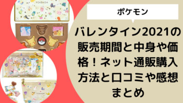 ポケモン バレンタイン21の販売期間と中身や価格 ネット通販購入方法と口コミや感想まとめ 日々の知りたいこと