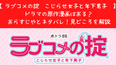 ラブコメの掟 こじらせ女子と年下男子 ドラマの原作漫画はある あらすじやとネタバレ 見どころを解説 日々の知りたいこと