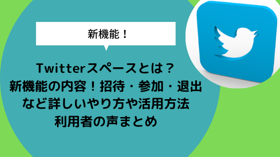 Twitterスペースとは 新機能の内容 招待 参加 退出など詳しいやり方や活用方法 利用者の声まとめ 日々の知りたいこと