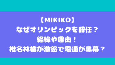 【MIKIKO】なぜオリンピックを辞任？経緯や理由！椎名林檎が激怒で電通が黒幕？